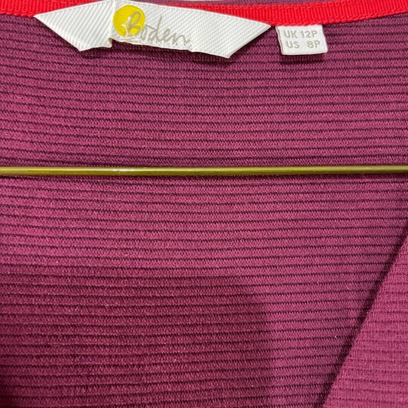 Boden Brontë Ottoman Burgundy Dress size 8 petite - Picture 5 of 5